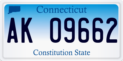 CT license plate AK09662