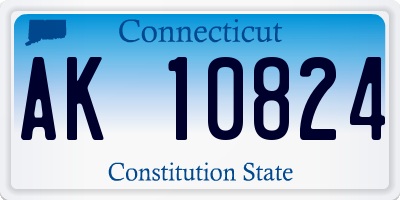 CT license plate AK10824