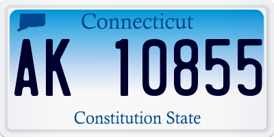 CT license plate AK10855