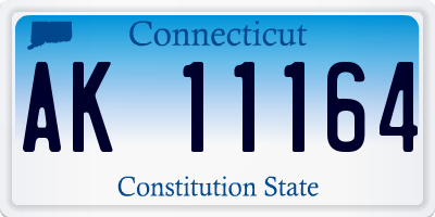 CT license plate AK11164