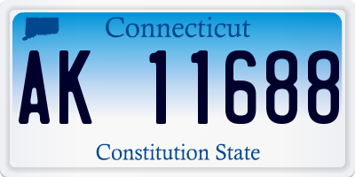 CT license plate AK11688