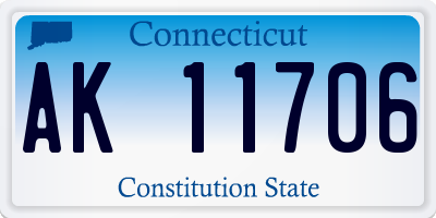 CT license plate AK11706
