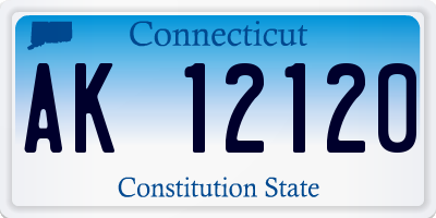 CT license plate AK12120