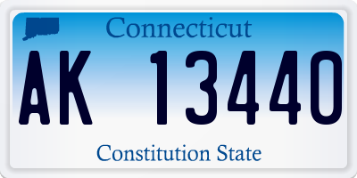 CT license plate AK13440