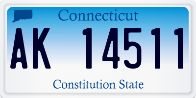CT license plate AK14511