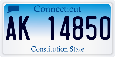 CT license plate AK14850