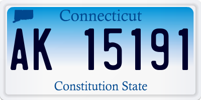 CT license plate AK15191