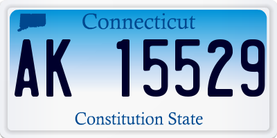 CT license plate AK15529