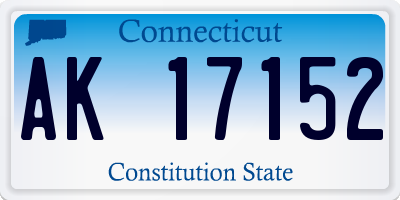 CT license plate AK17152