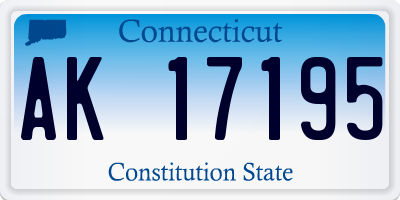 CT license plate AK17195