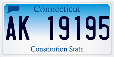 CT license plate AK19195