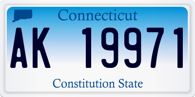CT license plate AK19971