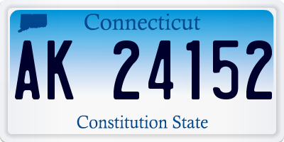 CT license plate AK24152