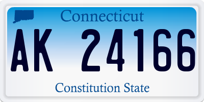 CT license plate AK24166