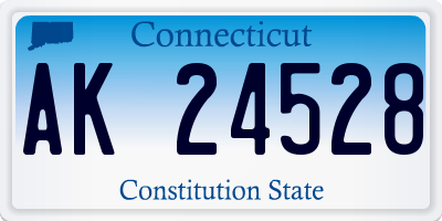 CT license plate AK24528