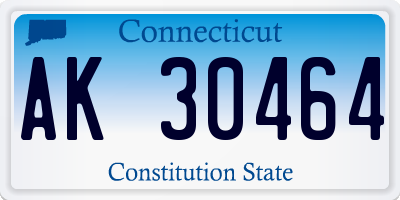 CT license plate AK30464