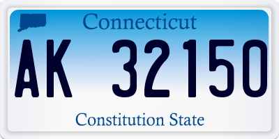 CT license plate AK32150