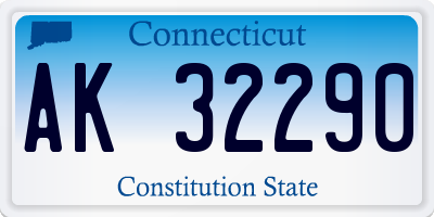 CT license plate AK32290