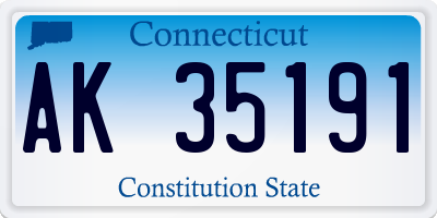 CT license plate AK35191