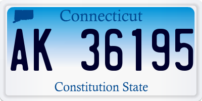 CT license plate AK36195