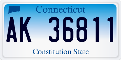CT license plate AK36811