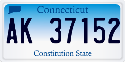 CT license plate AK37152