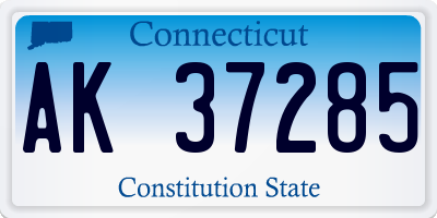 CT license plate AK37285