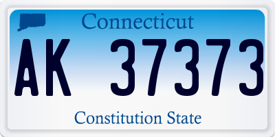 CT license plate AK37373
