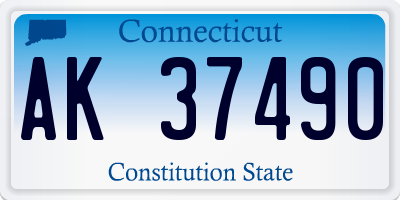 CT license plate AK37490