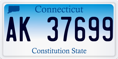 CT license plate AK37699