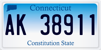 CT license plate AK38911