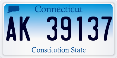 CT license plate AK39137