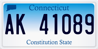 CT license plate AK41089