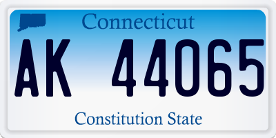 CT license plate AK44065