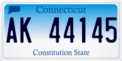 CT license plate AK44145
