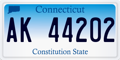 CT license plate AK44202