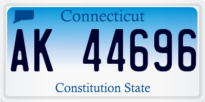 CT license plate AK44696