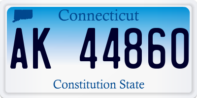 CT license plate AK44860