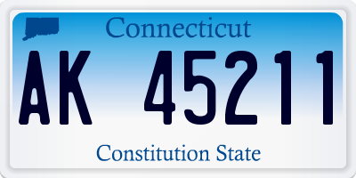 CT license plate AK45211