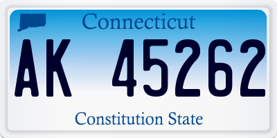 CT license plate AK45262
