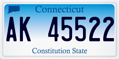 CT license plate AK45522