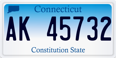 CT license plate AK45732