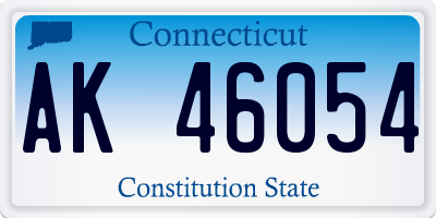 CT license plate AK46054