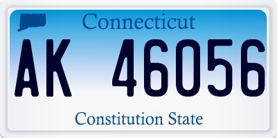 CT license plate AK46056
