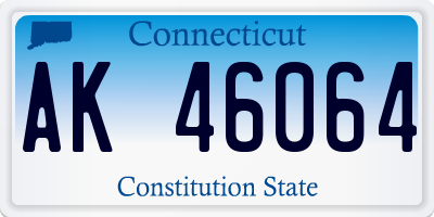 CT license plate AK46064
