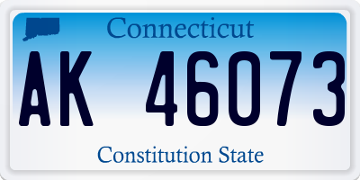 CT license plate AK46073