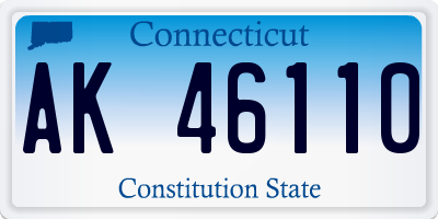CT license plate AK46110
