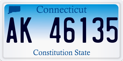 CT license plate AK46135
