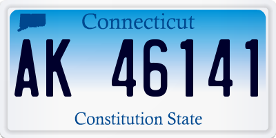 CT license plate AK46141