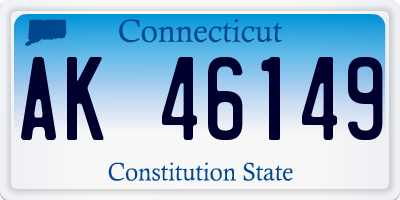 CT license plate AK46149